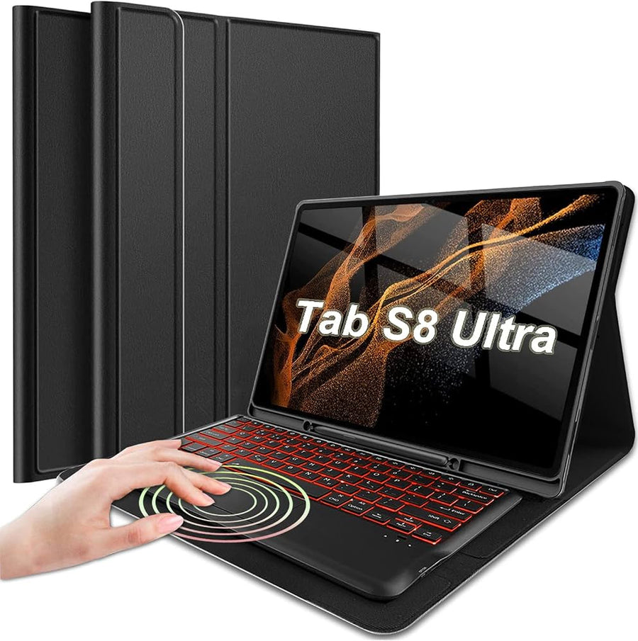 wireless keyboard case cover s8 ultra x900