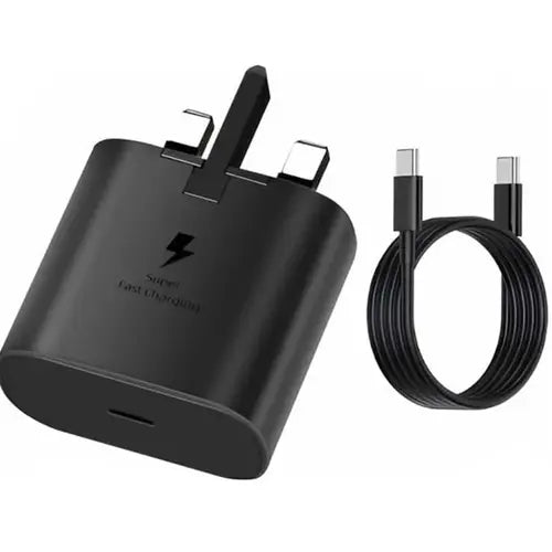 Samsung 45W Wall Charger Power Adapter with Cable Included, Super Fast Charging for Galaxy Phones, Tablets and USB Type C Devices, Low Standby Power Consumption, EP-T4511XBEGGB, Black