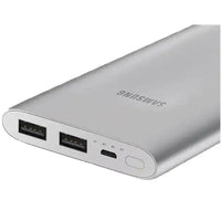 Samsung Battery Pack 10000 mAh, Power Bank, silver color